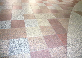 御影石の床材の例