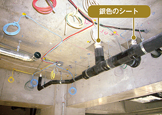 天井の吊り配管