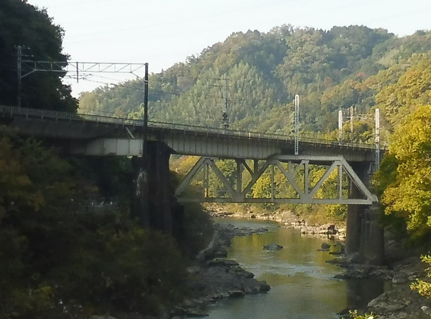 第四大和川橋梁：上流側より