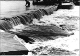 写真2：1958（昭和33）年11号台風による堤防の決壊