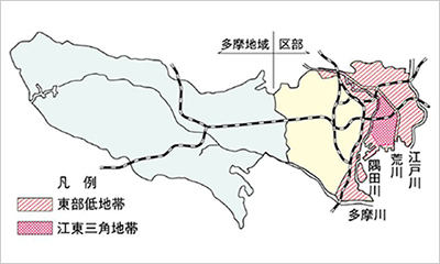 図2）東部低地帯位置図