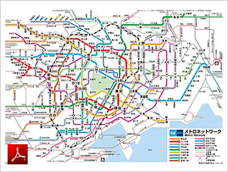 図1）東京メトロ路線図